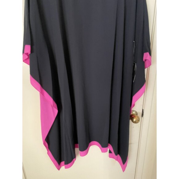WORTH New York Kaftan Style Navy/ Hot Pink Dress Size Large - Picture 3 of 8